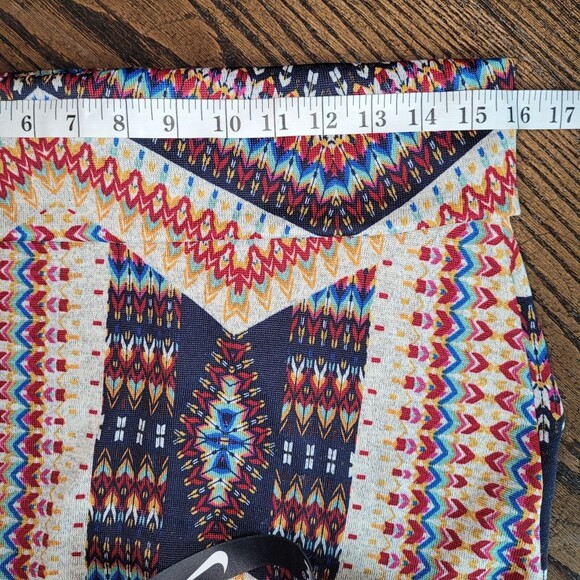 Living Doll Los Angeles Tribal Print Stretch  Maxi Skirt Size XL colorful - Picture 7 of 13